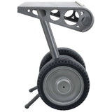 ZNTS Side Table with Wheels Design Silver and Black 53x40x60 cm Iron 321463