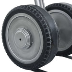 ZNTS Side Table with Wheels Design Silver and Black 53x40x60 cm Iron 321463