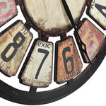 ZNTS Wall Clock Multicolour 80 cm MDF 321464