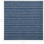 ZNTS Carpet Floor Tiles 20 pcs 5 m 50x50 cm Striped Blue 147317