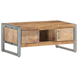 ZNTS Coffee Table 95x50x40 cm Rough Mango Wood 323489