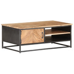 ZNTS Coffee Table 90x50x35 cm Solid Acacia Wood 323526
