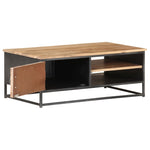 ZNTS Coffee Table 90x50x35 cm Solid Acacia Wood 323526