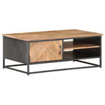 ZNTS Coffee Table 90x50x35 cm Solid Acacia Wood 323526