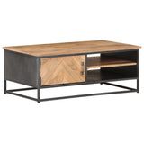 ZNTS Coffee Table 90x50x35 cm Solid Acacia Wood 323526
