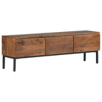 ZNTS TV Cabinet 120x30x37 cm Solid Acacia Wood 323401