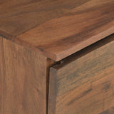 ZNTS TV Cabinet 120x30x37 cm Solid Acacia Wood 323401