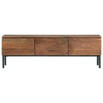 ZNTS TV Cabinet 120x30x37 cm Solid Acacia Wood 323401