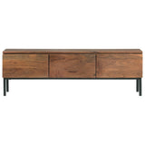 ZNTS TV Cabinet 120x30x37 cm Solid Acacia Wood 323401