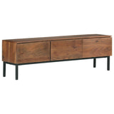 ZNTS TV Cabinet 120x30x37 cm Solid Acacia Wood 323401