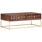 ZNTS Coffee Table 112x50x40 cm Solid Mango Wood 323405
