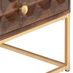 ZNTS Coffee Table 112x50x40 cm Solid Mango Wood 323405