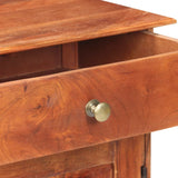 ZNTS Sideboard 135x35x75 cm Solid Acacia Wood 323543