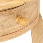 ZNTS Side Table 37x37x61 cm Solid Mango Wood 321789