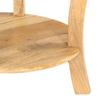 ZNTS Side Table 37x37x61 cm Solid Mango Wood 321789