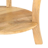 ZNTS Side Table 37x37x61 cm Solid Mango Wood 321789
