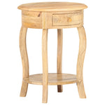 ZNTS Side Table 37x37x61 cm Solid Mango Wood 321789