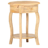ZNTS Side Table 37x37x61 cm Solid Mango Wood 321789