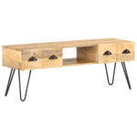 ZNTS TV Cabinet 120x35x45 cm Solid Mango Wood 321790