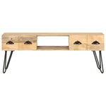 ZNTS TV Cabinet 120x35x45 cm Solid Mango Wood 321790