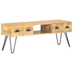 ZNTS TV Cabinet 120x35x45 cm Solid Mango Wood 321790