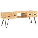 ZNTS TV Cabinet 120x35x45 cm Solid Mango Wood 321790