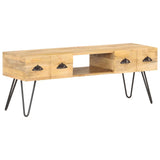 ZNTS TV Cabinet 120x35x45 cm Solid Mango Wood 321790