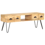 ZNTS TV Cabinet 120x35x45 cm Solid Mango Wood 321790