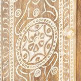 ZNTS Sideboard 60x30x75 cm Solid Mango Wood 321799