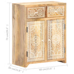 ZNTS Sideboard 60x30x75 cm Solid Mango Wood 321799