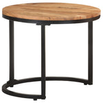 ZNTS Side Tables 3 pcs Solid Acacia Wood 320687
