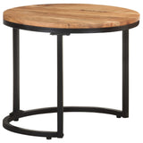 ZNTS Side Tables 3 pcs Solid Acacia Wood 320687