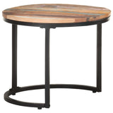 ZNTS Side Tables 3 pcs Solid Reclaimed Wood 320688
