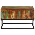 ZNTS Coffee Table 68x68x41 cm Solid Reclaimed Wood 320819