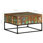 ZNTS Coffee Table 68x68x41 cm Solid Reclaimed Wood 320819