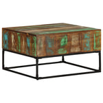 ZNTS Coffee Table 68x68x41 cm Solid Reclaimed Wood 320819