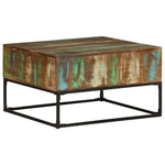 ZNTS Coffee Table 68x68x41 cm Solid Reclaimed Wood 320819