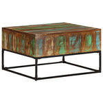ZNTS Coffee Table 68x68x41 cm Solid Reclaimed Wood 320819