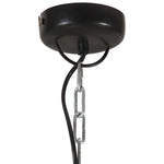 ZNTS Industrial Hanging Lamp 25 W Black Round Mango Wood 42 cm E27 320842
