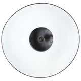 ZNTS Industrial Hanging Lamp 25 W Black Round Mango Wood 42 cm E27 320842