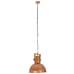 ZNTS Industrial Hanging Lamp 25 W Copper Round Mango Wood 32 cm E27 320849