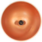 ZNTS Industrial Hanging Lamp Copper Round 32 cm E27 Solid Mango Wood 320861