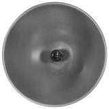 ZNTS Industrial Hanging Lamp Grey Round 32 cm E27 Solid Mango Wood 320864