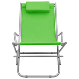 ZNTS Rocking Chairs 2 pcs Steel Green 310339
