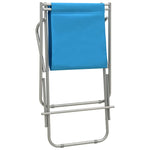 ZNTS Rocking Chairs 2 pcs Steel Blue 310340