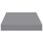 ZNTS Floating Wall Shelves 4 pcs Grey 23x23.5x3.8 cm MDF 323846