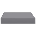 ZNTS Floating Wall Shelves 4 pcs Grey 23x23.5x3.8 cm MDF 323846