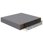 ZNTS Floating Wall Shelves 4 pcs Grey 23x23.5x3.8 cm MDF 323846
