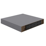 ZNTS Floating Wall Shelves 4 pcs Grey 23x23.5x3.8 cm MDF 323846