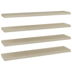 ZNTS Floating Wall Shelves 4 pcs Oak 120x23.5x3.8 cm MDF 323885